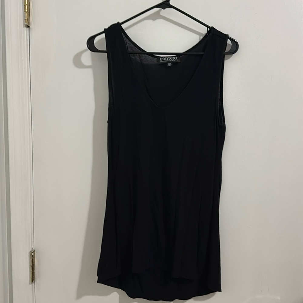 Black tank top